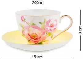 Чайный сервиз "Torino Peony" на 6 персон, 22 предмета