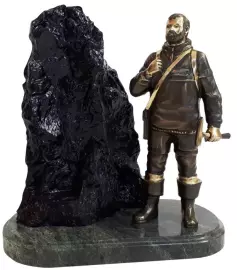 Бронзовый сувенир "Геологическая разведка"