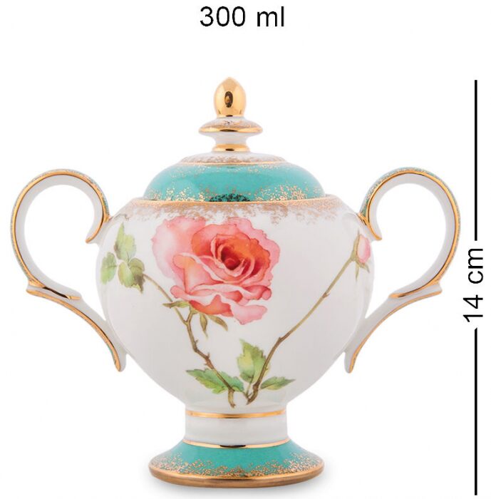 Чайный сервиз "Milano Rose" на 6 персон, 15 предметов