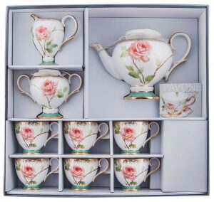 Чайный сервиз "Milano Rose" на 6 персон, 15 предметов