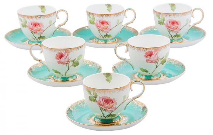 Чайный сервиз "Milano Rose" на 6 персон (12 предметов)