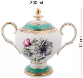 Чайный сервиз "Цветок Неаполя" на 6 персон, 15 предметов