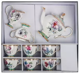 Чайный сервиз "Цветок Неаполя" на 6 персон, 15 предметов