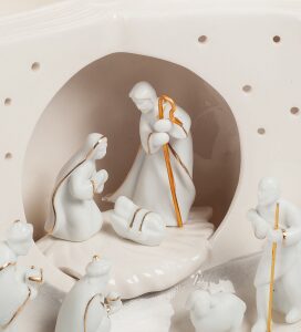 Светильник из керамики "Рождественская история"