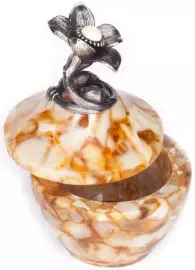 Шкатулочка для украшений "Цветок", бронза