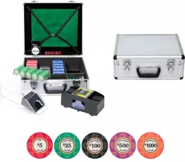 Набор для покера и блэк-джека "Люксор Керамика" (на 600 фишек)