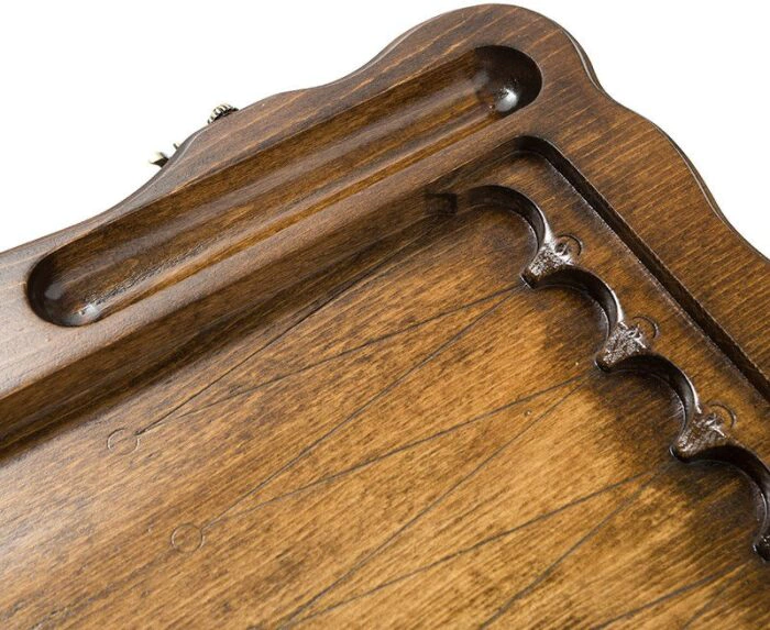Carved chess, backgammon and checkers from beech "Crown of the Monarch"