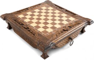 Chess carved in the "Ornament" casket is medium, with drawers