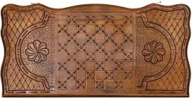 Резные нарды из бука "Лев с добычей"