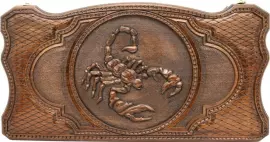 Резные нарды из бука "Ядовитый скорпион"