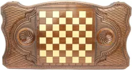 Резные нарды из бука "Ядовитый скорпион"