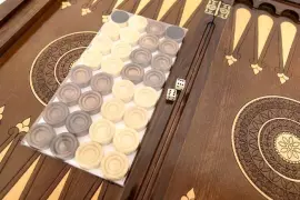 Резные нарды из бука "Ядовитый скорпион"