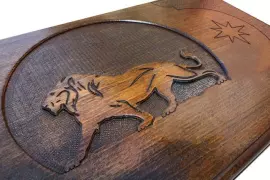 Нарды резные "Лев-1"