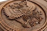 Нарды резные из бука "Герб РФ"