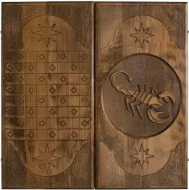 Нарды резные "Гороскоп. Скорпион"