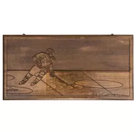 Нарды резные "Хоккеист"