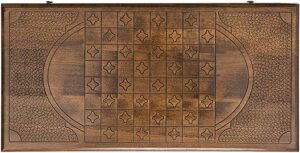 Backgammon carved "Hockey Player"