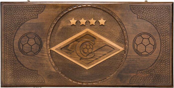 Backgammon carved by FC Spartak