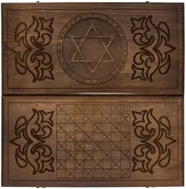 Нарды резные "Звезда Давида"