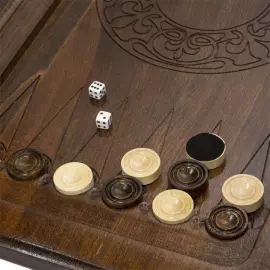 Резные нарды из бука "Зодиак. Водолей"