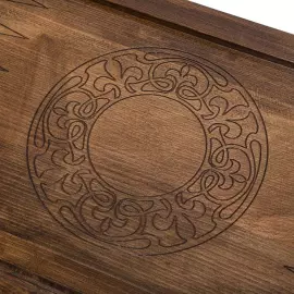 Резные нарды из бука "Зодиак. Дева"