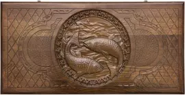 Нарды резные "Зодиак. Рыбы"