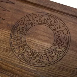 Резные нарды из бука "Зодиак. Козерог"