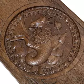 Резные нарды из бука "Зодиак. Козерог"