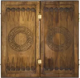 Резные нарды из бука "Зодиак. Близнецы"