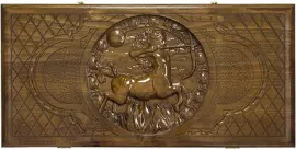 Резные нарды из бука "Зодиак. Стрелец"