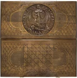 Резные нарды из бука "Зодиак. Скорпион"