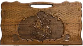 Нарды резные "Георгий Победоносец"