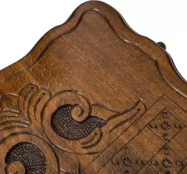 Нарды резные "Корабль" средние, с ручкой