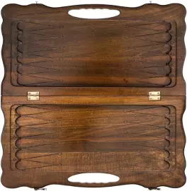 Нарды резные "Корабль" средние, с ручкой