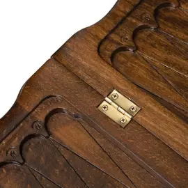 Нарды резные "Корабль" средние, с ручкой