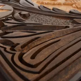 Нарды резные "Скорпион" (со звездами)