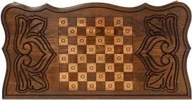 Нарды резные "Скорпион" (со звездами)