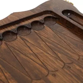 Нарды резные "Скорпион" (со звездами)