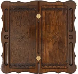 Нарды резные "Скорпион" (со звездами)