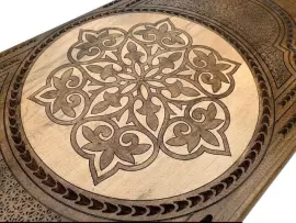 Резные нарды из бука "Заход солнца"