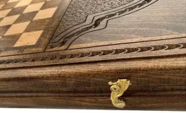 Резные нарды из бука "Заход солнца"