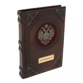 Ежедневник в кожаном переплете "Блокнот" в коробе