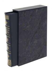 Leather-bound book "Modern intelligence and Espionage" in a case