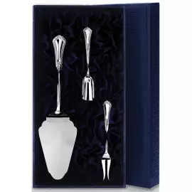 Серебряный чайный набор "Фаворит" из 3-х предметов Серебряный чайный набор "Фаворит" из 3-х предметов