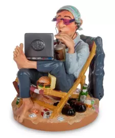 Статуэтка "Бизнесмен в выходной день"