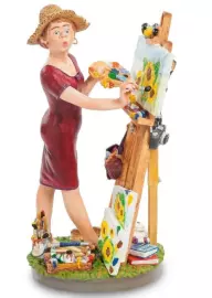 Статуэтка "Художница с натюрмортом"