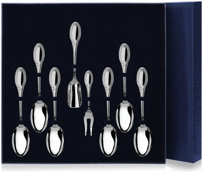 Silver tea set "Emperor" of 8 items, for 6 people
