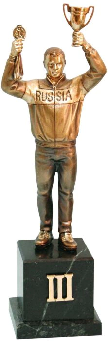 Bronze statuette "Champion athlete" (3rd place)