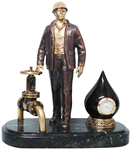 Souvenir bronze watch "Oil Industry Worker 1"