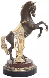 Bronze statuette "Horse" (jasper)